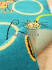Детский ковер Фанки Feline A кошки, бирюзовый