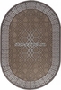 Ковер 06027A - BEIGE / DARK VIZON - Овал - коллекция PRAGA