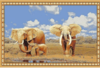 Настенный ковер hunnu  сувенирный 6S1028 82 слоны 