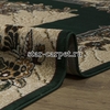 Овальный ковер Белка Лайла де Люкс 15309-10262 бежевый с зеленым рисунком (Россия)