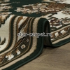 Овальный ковер Белка Лайла де Люкс 15361-10266 зелёный с бежевым рисунком (Россия)