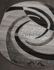 Овальный ковер d263 - GRAY MEGA CARVING
