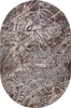 Овальный ковер SIERRA-D354 беж / серый