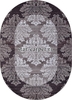 Овальный ковер MERINOS SILVER D213 цвет серый / фиолетовый 