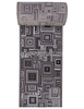 Ковровая дорожка MERINOS SILVER d239 цвет серый 