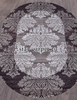 Овальный ковер MERINOS SILVER D213 цвет серый / фиолетовый 