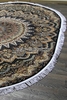 Ковер D417 - NAVY - Овал - коллекция SHAHREZA