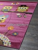 Детский ковер Merinos Crystal 1 2740 совы, розовый (Россия)