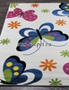 Детский ковер Merinos Crystal 1 0772 бабочки, белый (Россия)