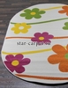 Детский овальный ковер Merinos Crystal 1 1021 цветы, белый (Россия)