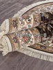Овальный ковер ARAVIA 5471 - BROWN-CREAM (Россия)