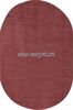 Овальный ковер микрошегги sofi-80084-055 цвет терракотовый (Турция) 