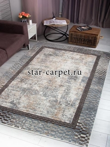 Ковер 26910A - BEJ / TOZ GRI - Прямоугольник - коллекция NESTA