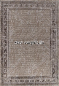 Ковер 06022A - TOZ GRI / KAHVE - Прямоугольник - коллекция PRAGA