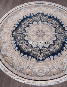 Круглый ковер FARSI 1500 267 - DARK BLUE  