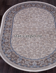 Ковер noyan-7022-gray-oval Иран (Персия). 