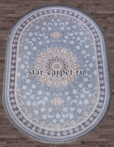 Ковер из Ирана FARSI 1200 G253 - Pale-Blue - Овал