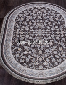 Ковер farsi-1200-g256-dark-gray-oval Иран (Персия).