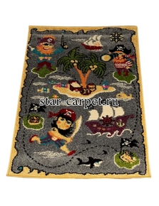 Ковер детский Пираты FUNKY PIR grey