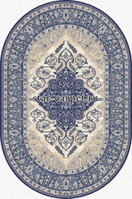 Ковер Isfahan_LEYLA dark blue-oval