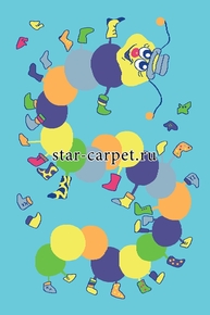 Ковер бирюзового цвета Iwo azure