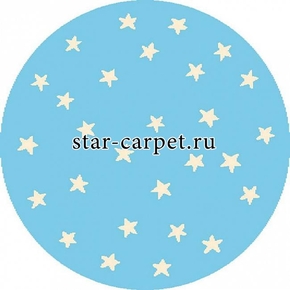 Круглый ковер Starf blue 