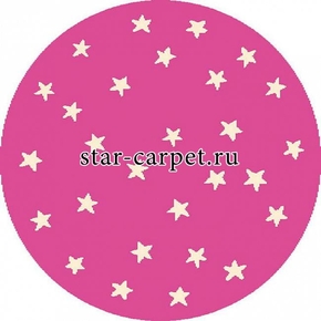 Ковер из Польши Starf pink Funky Top Round