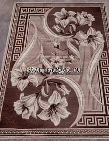 Цветы Лилия на ковре gavana-d187-beige-stan 