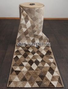 Ковровая дорожка D578 бежевая