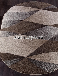 Овальный ковер MERINOS PLATINUM t636 цвет бежевый / серый 