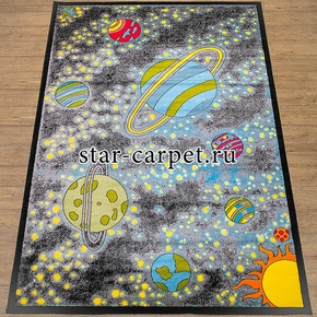 Детский прямоугольный ковер Белка Фэнси 20742-22044 космос, разноцветный (Россия)