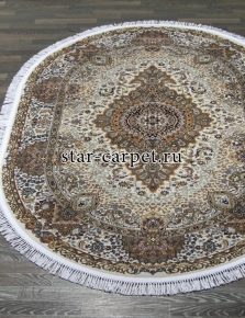 Овальный ковер SHAHREZA d414 цвет кремовый 