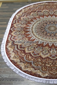Ковер D417 - RED - Овал - коллекция SHAHREZA