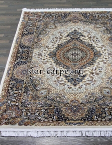 d414 - CREAM-NAVY - Прямоугольник - коллекция SHAHREZA