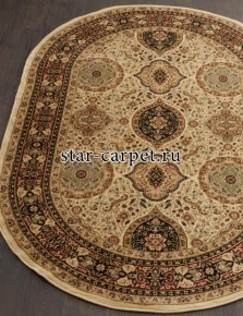 Овальный ковер d101 - CREAM IZMIR