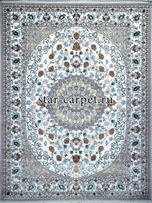 Ковер F611 - GRAY-BLUE - Прямоугольник - коллекция HALIF