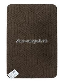 Коврик придверный Graily, коричневый 'Лазер', рисунок пирамида