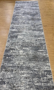 Ковровая дорожка Лакшеры 27712 цвет серый с голубым 