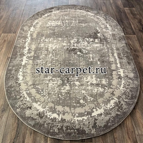 Ковер овал VELVET 23080A GREY-L.GREY