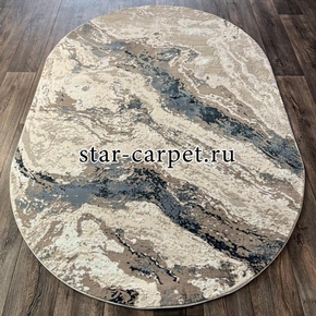 Ковер овал VELVET 25088A BLUE-BEIGE