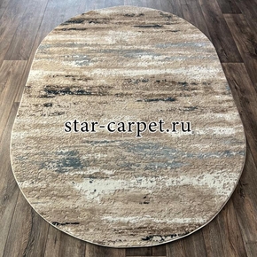 Ковер овальный VELVET 25069A BLUE-BEIGE