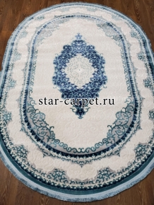 Овальный ковёр Классика Elit 9191A Blue