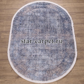 Ковер Doku oval B167E COKME_DGRAY / L_BLUE 
