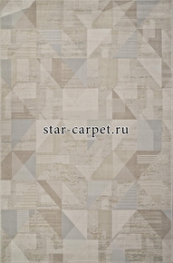 Ковер F416AD - BEIGE / L.BROWN - Прямоугольник - коллекция AFINA