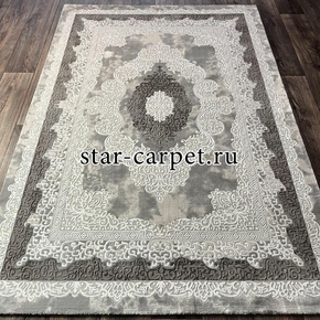 Ковер VELVET 27070B GREY-L.GREY + овал