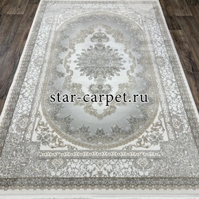 Ковер ZENITH 29075A L.GREY-CREAM + овал