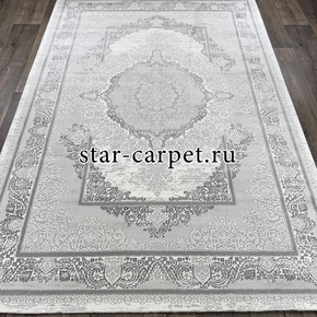 Ковер VELVET 31703A D.GREY-CREAM + овал