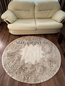 Круглый ковер Milano 3358C Beige (Турция)