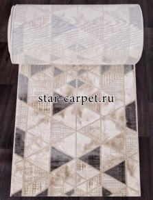 Ковровая дорожка star-p563b-m-l-beige-l-gray-r