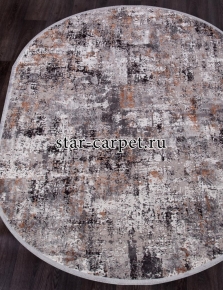 Ковер roxanne-17163-l-grey-d-grey-oval